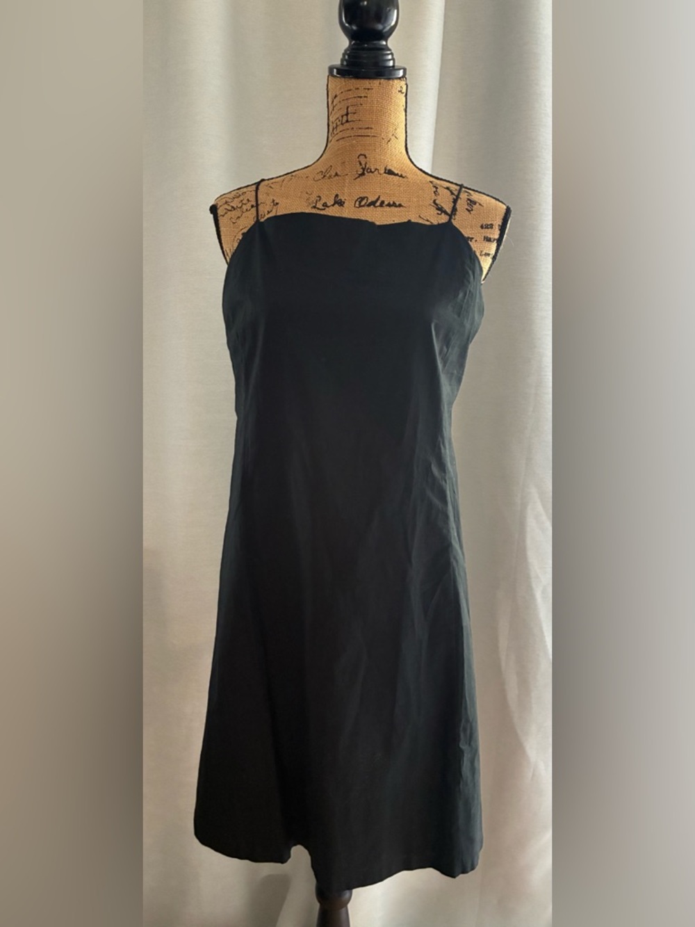 Banana Republic Black Spaghetti-Strap Camisole Dress